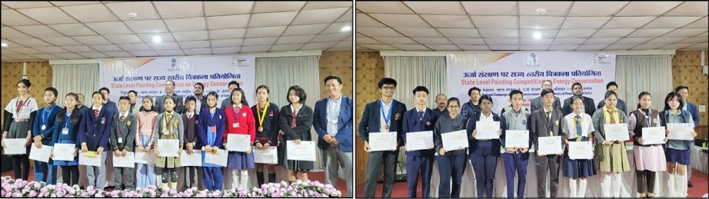 (Left) Winners of Group A category and (Right) Winners of Group B category with officials.